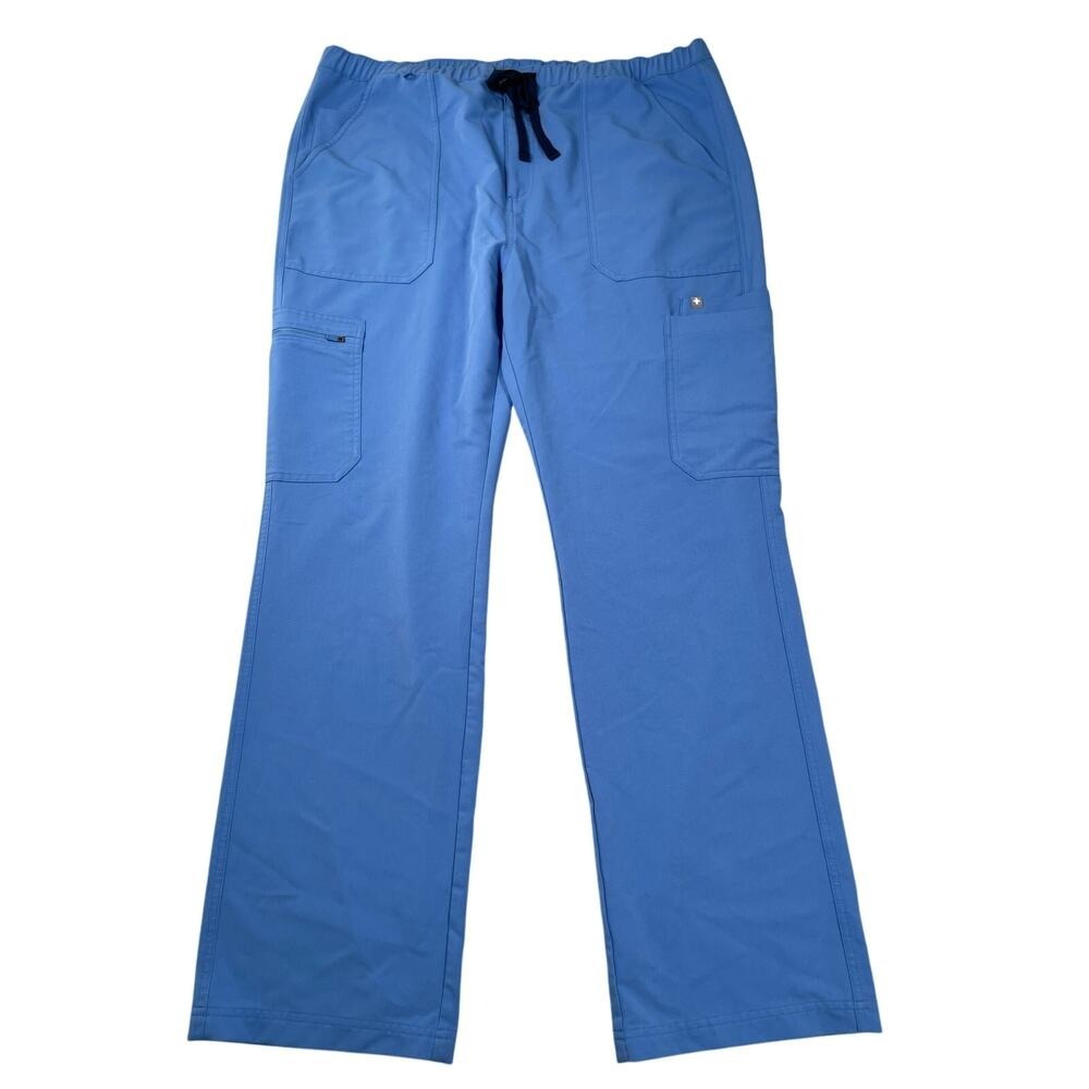 FIGS Technical Collection Mens Blue Scrub Pants XXL TM3001‎ Cargo Drawstring